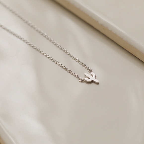 11thstreet Jewelry - Petite Cactus Necklace | 925 Silver